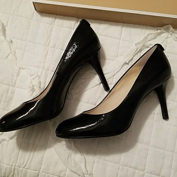 Michael Kors Black Patent Heels - Picture 3 of 7